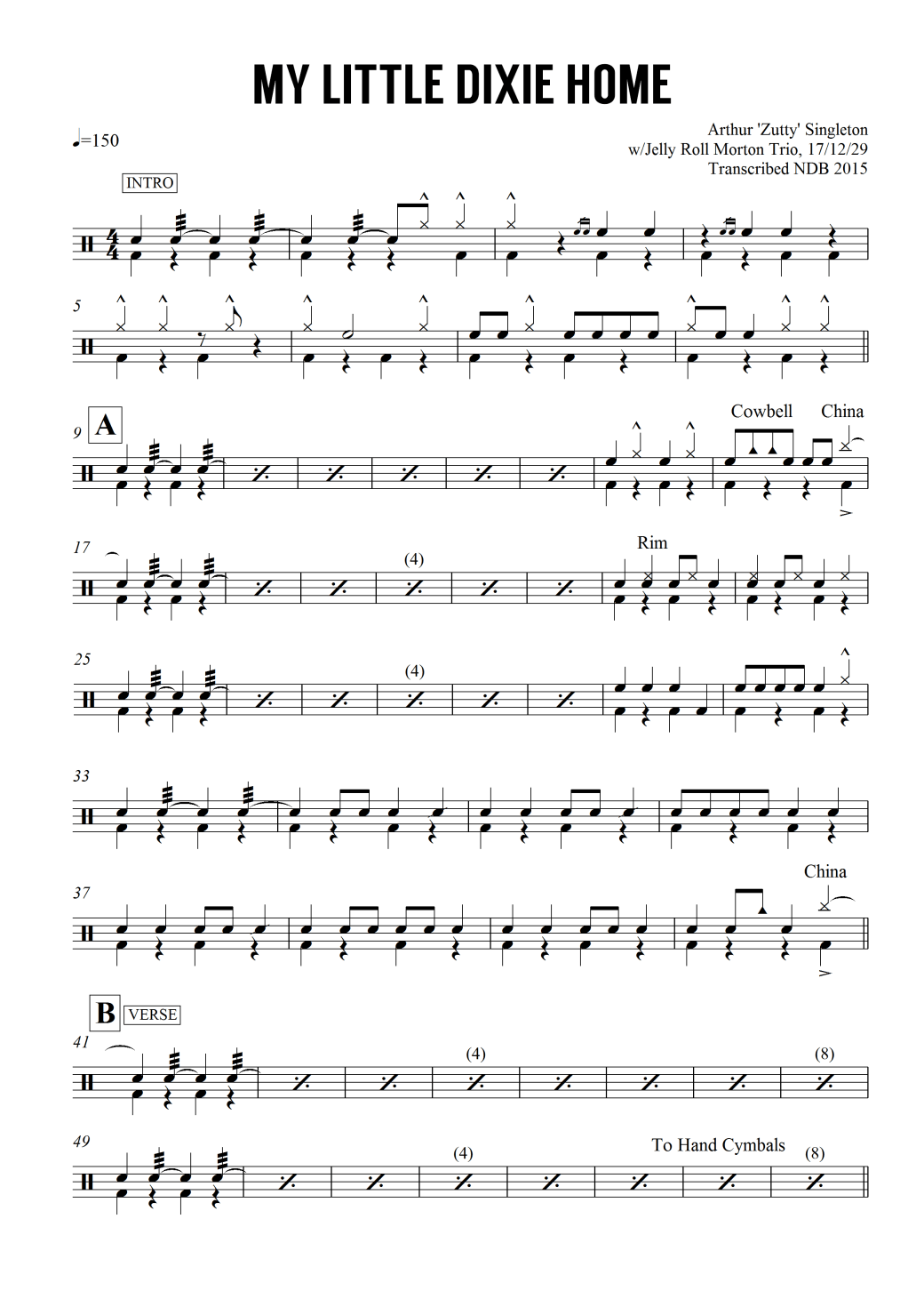 My Little Dixie Home - Singleton 1929_0001